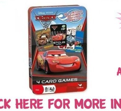 Disney Pixar Cars 4-Card Games in Tin Box Just $3.99! Down From $17!