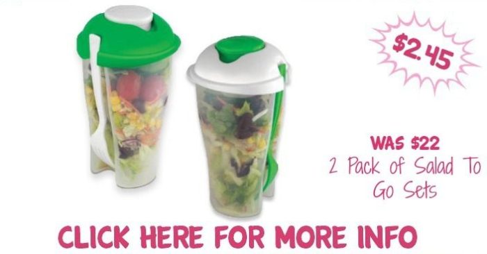 Salad To Go Sets As Low As $2.45! Down From $22! Ships FREE!