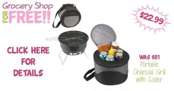 Portable Charcoal Grill with Cooler Just $22.99! Down From $81!