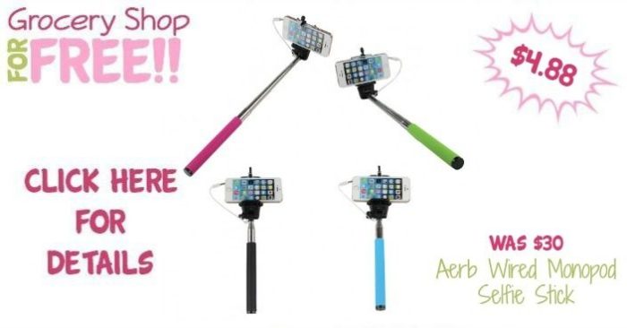 Aerb Wired Monopod Selfie Stick Just $4.88! Down From $29.99! Ships FREE!