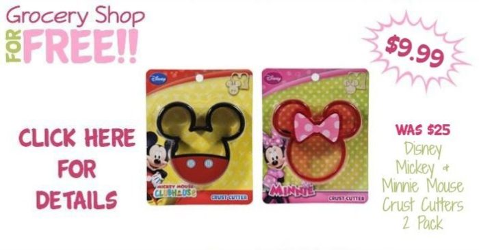 Disney Mickey & Minnie Mouse Crust Cutters 2 Pack Just $9.99! Down From $24.99!