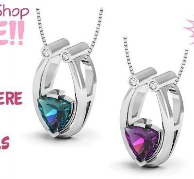 Pendant Made with Lab Created Alexandrite Only $10.49! Down From $249.95!