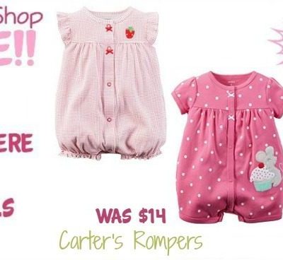 Carter's Rompers Only $5.50! Down From $14.00!