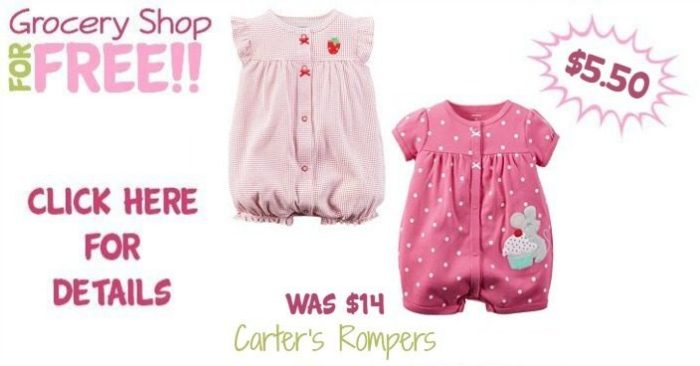 Carter's Rompers Only $5.50! Down From $14.00!