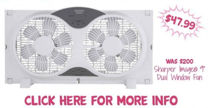 Sharper Image 9" Dual Window Fan Just $47.99! Down From $200! Ships FREE!