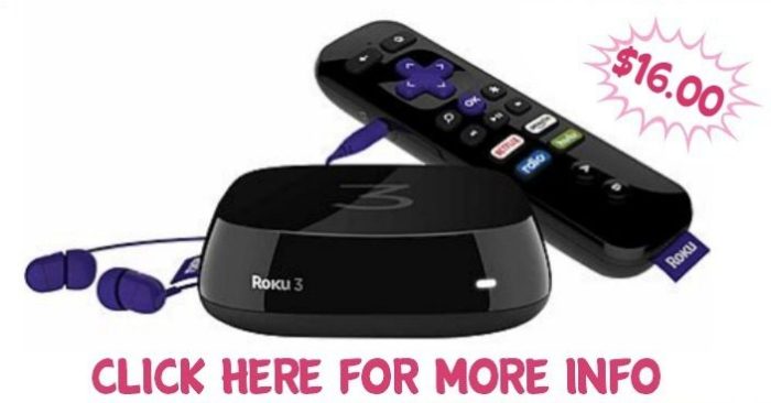 Roku 3 Streaming Player Just $16! Down From $100!