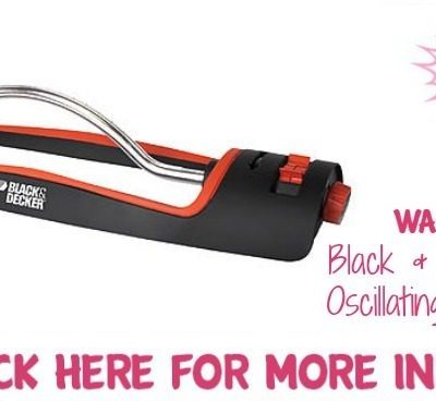 Black & Decker 18" Oscillating Sprinkler Just $1.99! Down From $22!