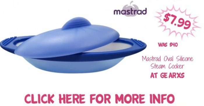 Mastrad Oval Silicone Steam Cooker Just $7.99! Down From $40! Ships FREE!