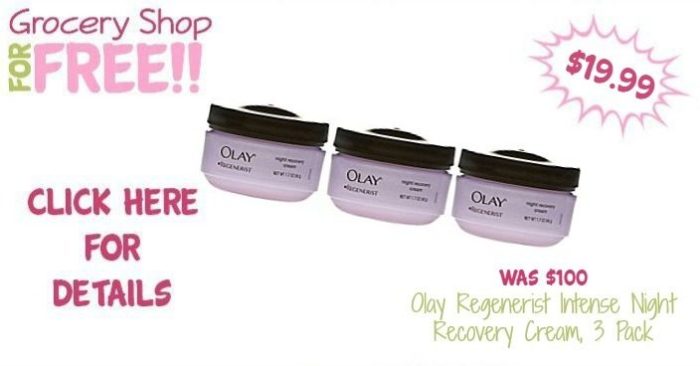 Olay Regenerist Intense Night Recovery Cream, 3 Pack Just $19.99! Down From $99.99!