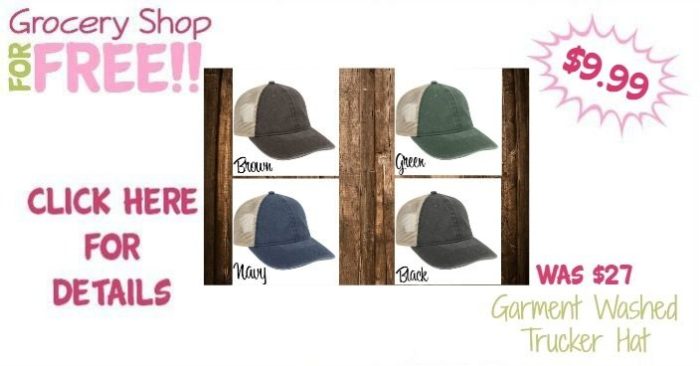 Garment Washed Trucker Hat Only $9.99! Down From $26.99!
