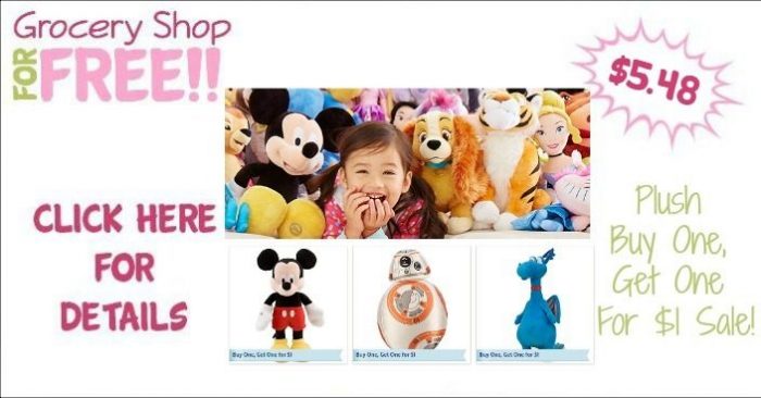 Plush Buy One, Get One For $1 Sale! Toys As Low As $5.48!