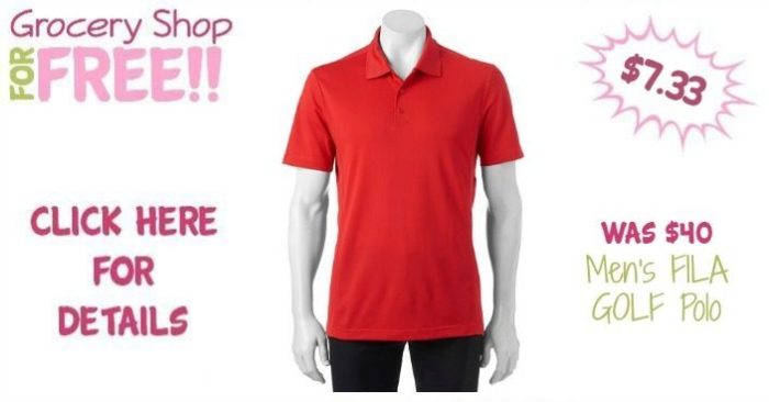 Men's FILA GOLF Polo Only $7.33! Down From $40.00!