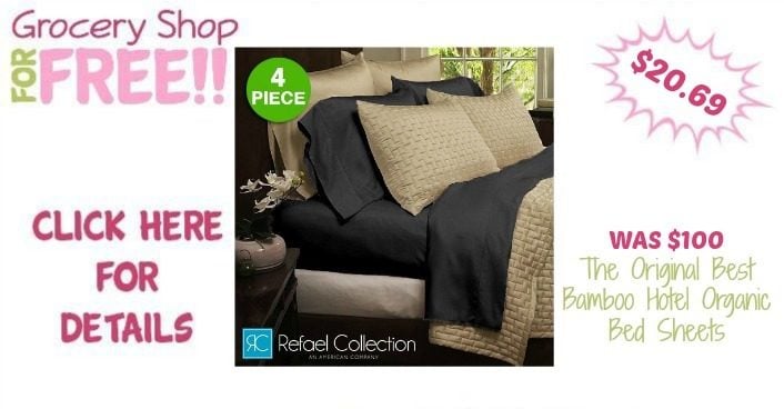 The Original Best Bamboo Hotel Organic Bed Sheets Just $20.69! Down From $99.99! Ships FREE!