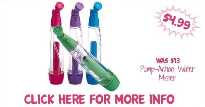 Pump-Action Water Mister Just $4.99! Down From $13! Ships FREE!