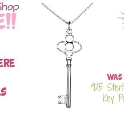 FREE 925 Sterling Silver Key Pendant! Down From $118!