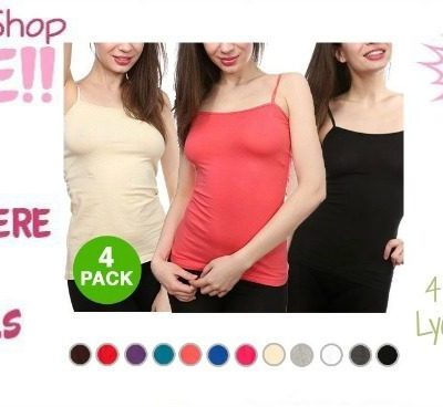 4 Pack Ladies Lycra Tank Top Just $5.50! Down From $50! Ships FREE!