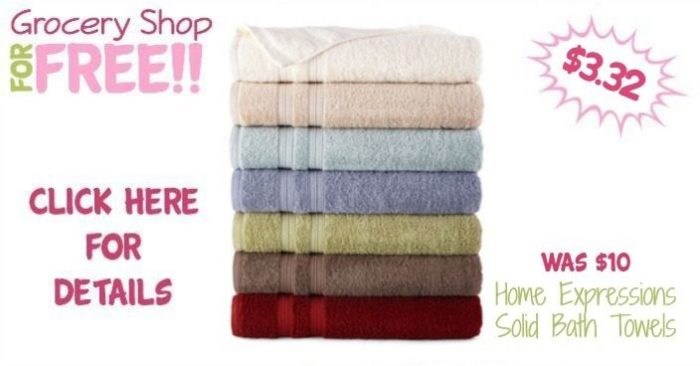 Home Expressions Solid Bath Towels Only $3.32! Down From $10!