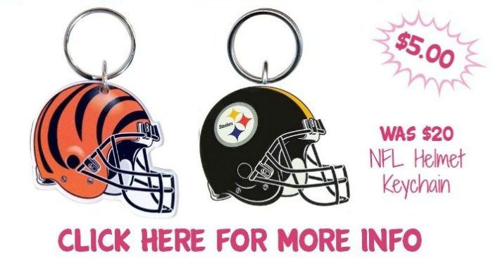 NFL Helmet Keychain Just $5.00! Down From $20! Ships FREE!