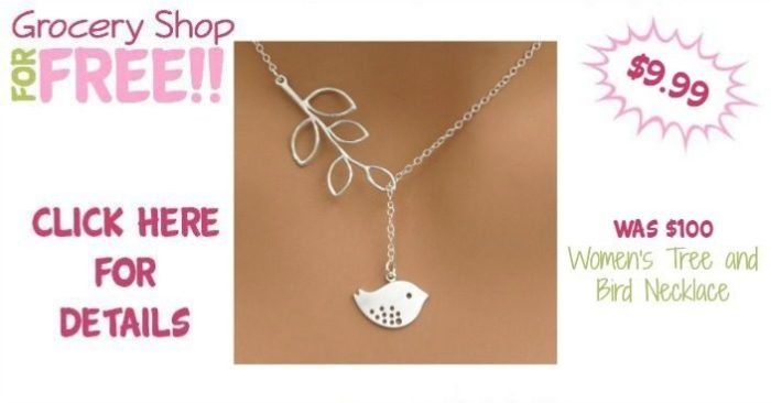 Women's Tree And Bird Necklace Just $9.99! Down From $99.99! Ships FREE!