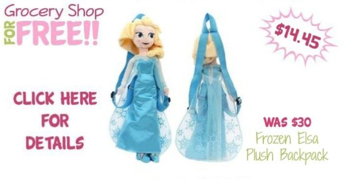 Frozen Elsa Plush Backpack Just $14.45! Down From $30!