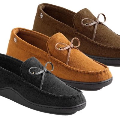 WOW!  Men’s Isotoner Memory Foam Moccasin Slippers ONLY $17.99 + FREE Shipping  (WAS $36)!