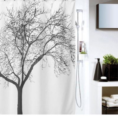 Waterproof Shower Curtain with Tree Design $7.18 + FREE Shipping with Prime!