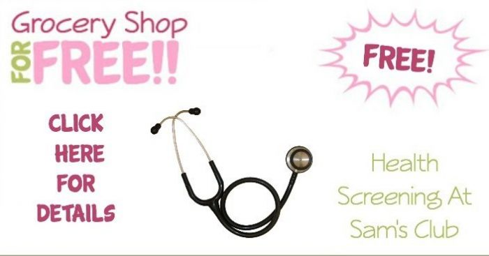 FREE Health Screening At Sam's Club 5/14!