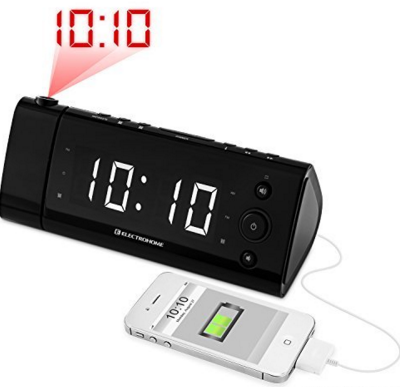 Electrohome® USB Charging Alarm Clock Radio With Time Projection Just $27.96!  FREE Shipping!
