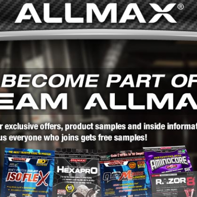 FREE ALLMAX Nutrition Sample!