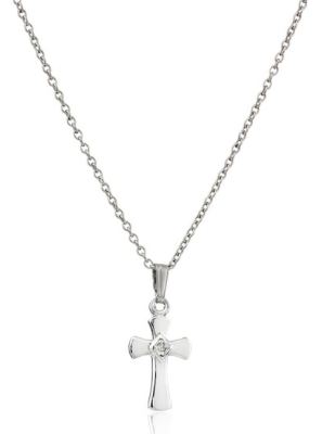 Sterling Children’s Diamond Cross Necklace Only $35.83 Plus FREE Shipping!