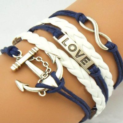 Anchor, Infinity, Love Bracelet Just $1.94 plus FREE Shipping!