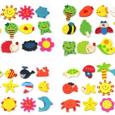 Set of 24 Wooden Animal Magnets Only $2.76 + FREE Shipping!