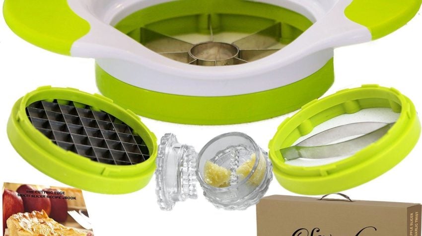 Apple Corer / Slicer / Fry Slicer Plus Garlic Press Only $14.97!