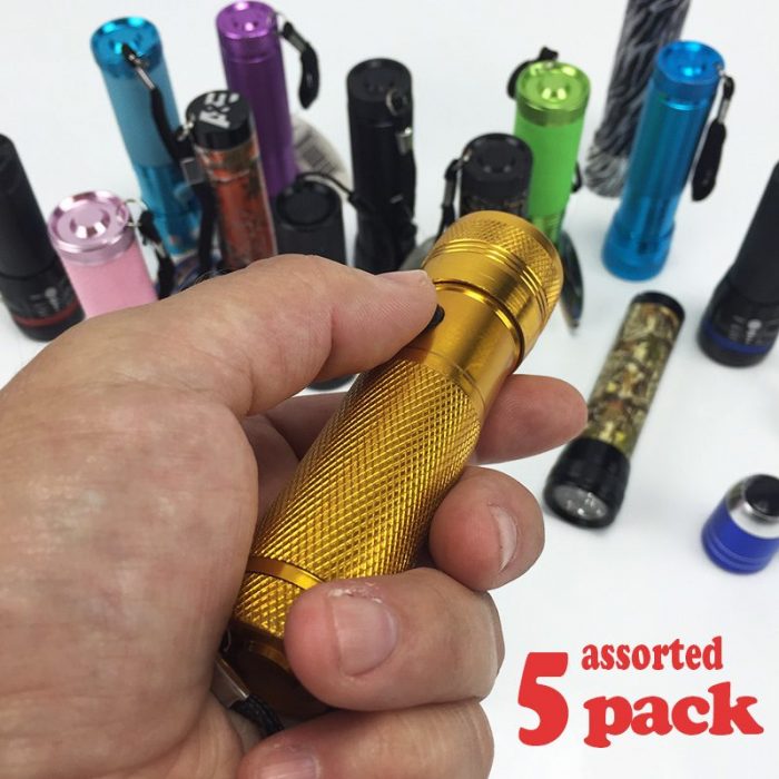 5 Pack of Assorted LED Flashlights Only $5.99 Plus FREE Shipping!