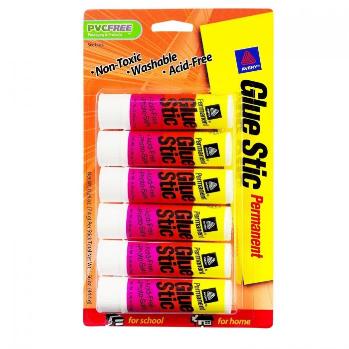Avery Permanent Glue Stic, 6 Pack Now Just $2.94!