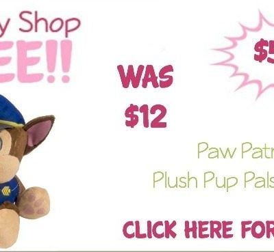 Paw Patrol - Chase Plush $5.86 + FREE Shipping!