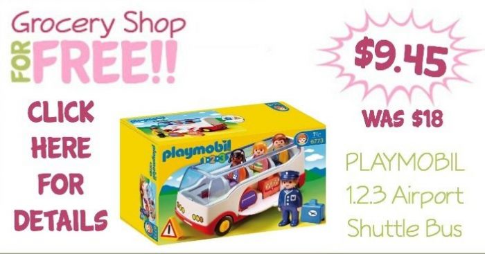 PLAYMOBIL 1.2.3 Airport Shuttle Bus Just $9.45! (Reg. $18)