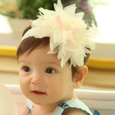 Baby Girl Flower with Elastic Lace Headband Just $1.88 Shipped!