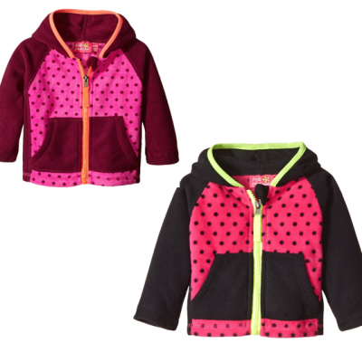 Pink Platinum Baby-Girls Dotted Fleece Jacket As Low As $3!  (Down From $55!)