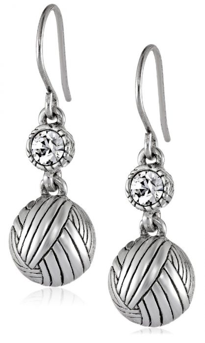 Batik Ball with Stone Drop Earrings Only $9.76!