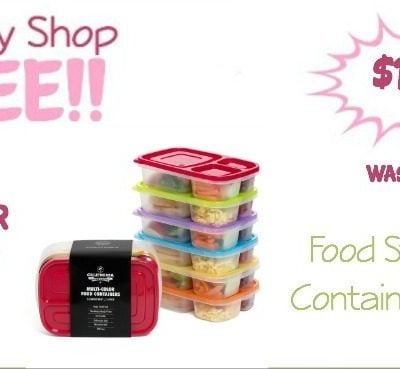 3 Compartment Food Containers Set Of 6 Just $14.72! (Reg. $29!)