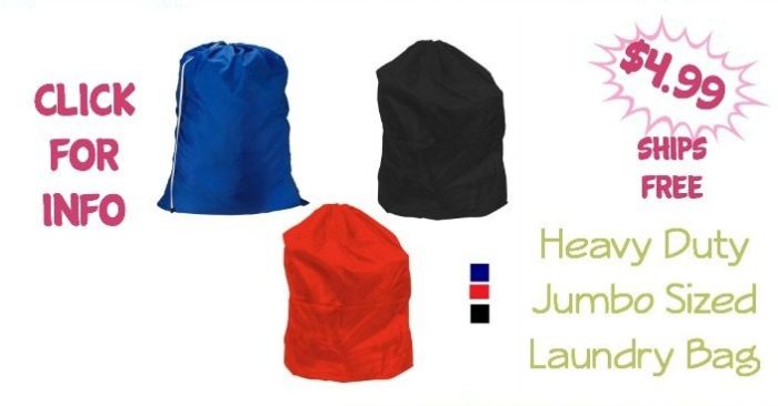 Heavy Duty Jumbo Sized Laundry Bag Just $4.99! Ships FREE!
