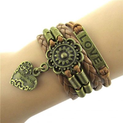 Vintage Infinity Heart Friendship Bracelet Just $3.32 Shipped!