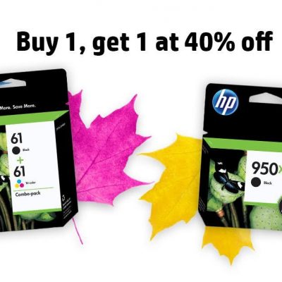Buy One HP Ink Get One 40% Off!  #HPink