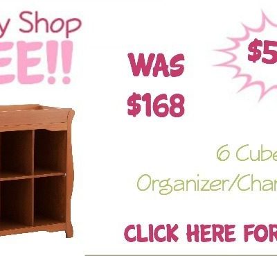 6 Cube Organizer/Change Table Only $53.90 (Reg. $168)!