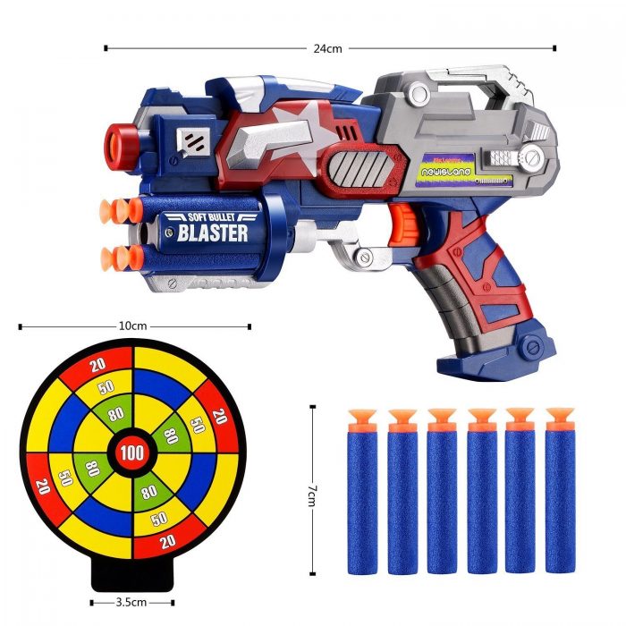 Big League Blaster Gun W/ Foam Darts & Dartboard Only $10.98! (Reg. $23)