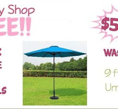 9 ft Patio Umbrella Only $51.99 (Reg. $110)
