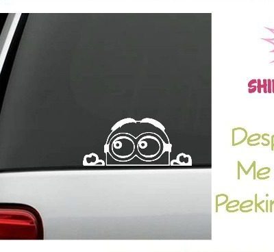 Despicable Me Minion Peeking Decal Only $1.88 + FREE Shipping!