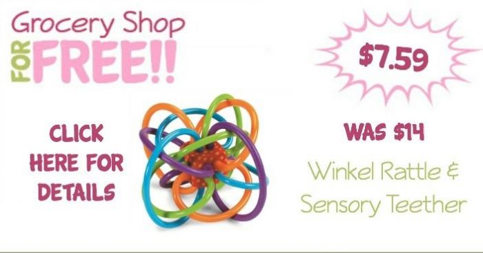 Manhattan Toy Winkel Rattle and Sensory Teether Activity Toy Only $7.59