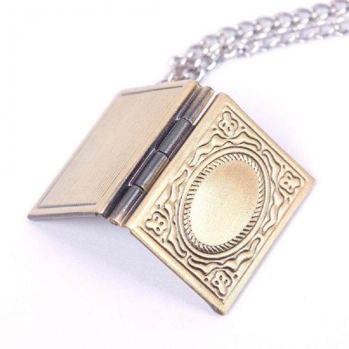 Bronze Book Locket Necklace Only $2.53 With FREE Shipping!